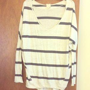 Free People long sleeve striped thermal